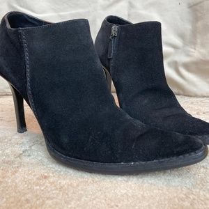 Gucci stiletto ankle boots, 6.5 black suede